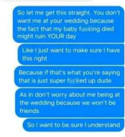 facebook messages shocking bride on Reddit