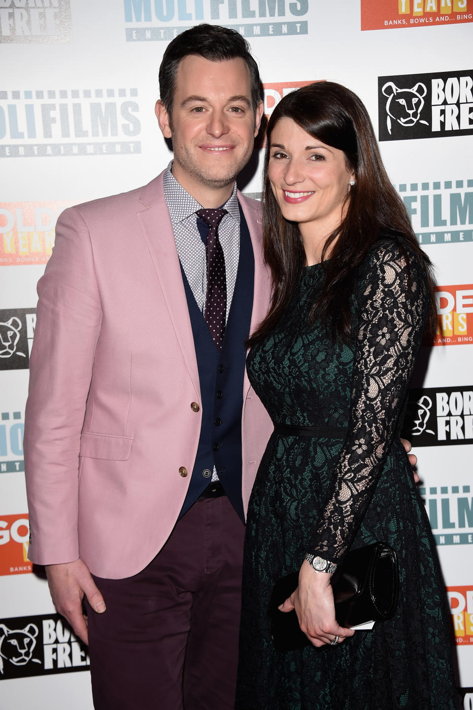 LONDON, ENGLAND - APRIL 14:  Matt Baker and Nicola Mooney attend the UK film premiere of "Golden Years" at the Odeon Tottenham Court Road on April 14, 2016 in London, England.  (Photo by Stuart C. Wilson/Getty Images)