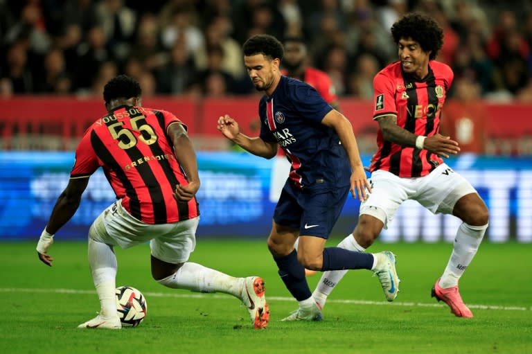 Nice and Paris Saint-Germain drew 1-1 in Ligue 1 on Sunday (Valery HACHE)