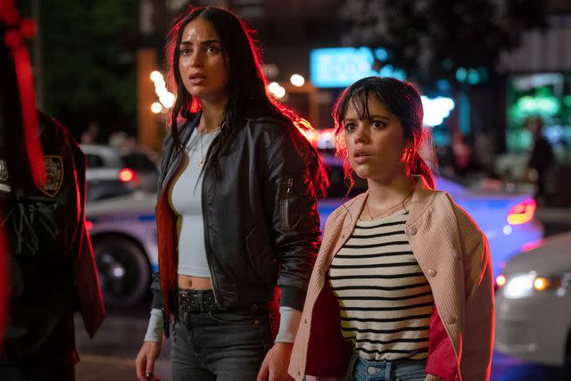 Philippe BossÃ©/PARAMOUNT PICTURES Melissa Barrera and Jenna Ortega in 'Scream 6'