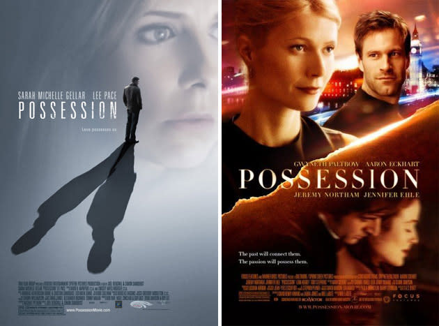 <b>Possession (2009) / Possession (2002) </b><br><br> ‘Possession’ is a popular name apparently. There are at least four films we could find with the title, but the most different are these efforts. ‘Buffy’ star Sarah Michelle Gellar appeared in 2009’s version, which sees her brother-in-law and husband swap identities while in comas after a car accident. One IMDB commentator said it was ‘Gellar’s best film’, though that’s not saying much. The other is a relatively sexy romance starring Gwyneth Paltrow and Aaron Eckhart as sleuths investigating raunchy Victorian letters.