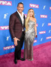 <p>Of course, J.Lo’s man was by her side on the red carpet, and later sitting in the audience with her kids as she accepted her award. (Photo: Kevin Mazur/WireImage) </p>