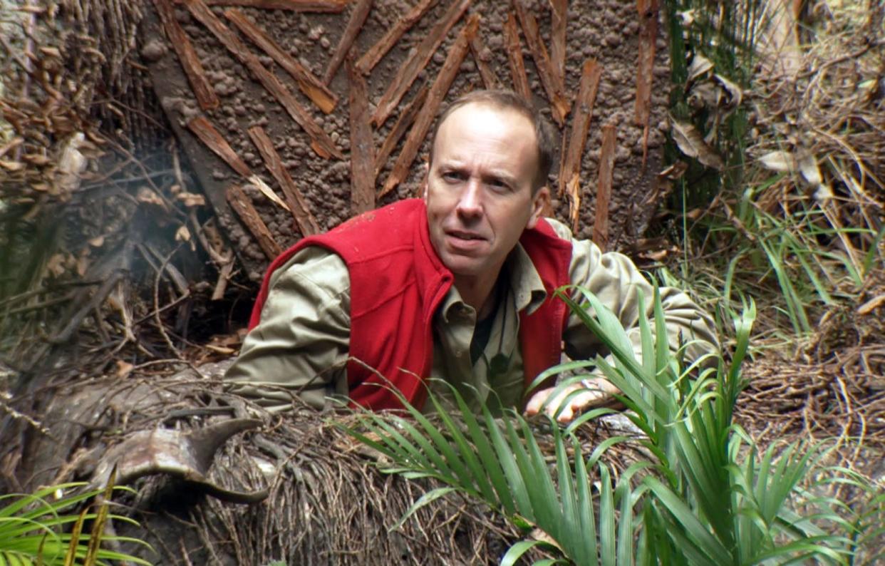 Matt Hancock's I'm A Celebrity appearance has disgusted many. (Shutterstock/ITV)