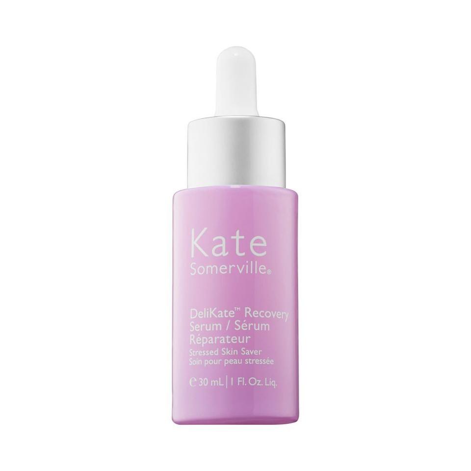 <p><a href="https://go.redirectingat.com?id=74968X1596630&url=https%3A%2F%2Fwww.sephora.com%2Fproduct%2Fkate-somerville-delikate-recovery-serum-P457697&sref=https%3A%2F%2F" rel="nofollow noopener" target="_blank" data-ylk="slk:Shop Now;elm:context_link;itc:0;sec:content-canvas" class="link ">Shop Now</a></p><p>DeliKate Recovery Serum</p><p>sephora.com</p><p>$98.00</p>