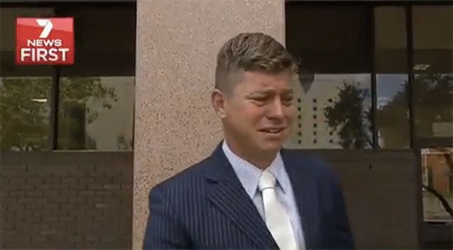 Dave Graham outside court on Monday. Source: 7News