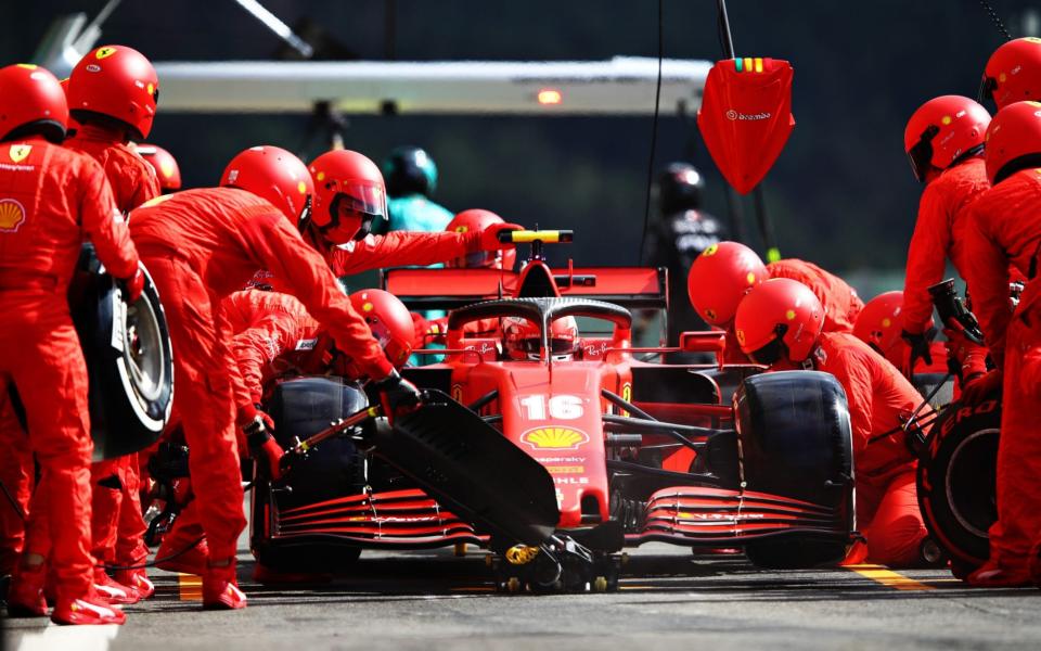 The race in Mugello, Tuscany seems hardly a time to celebrate for the under-pressure team - GETTY IMAGES