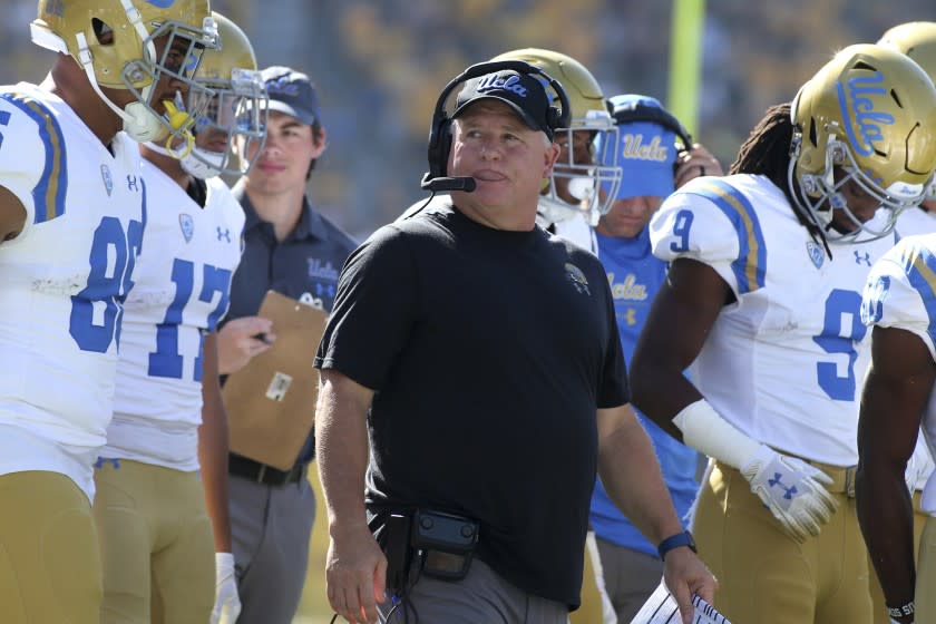 Chip Kelly went 3-9 last year in his first season as UCLA head coach. The Bruins opened the 2019 season last week with a 24-14 loss at Cincinnati.