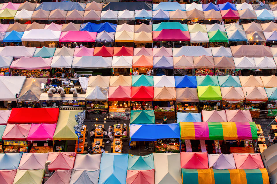 Train Night Market Ratchada in Bangkok, Thailand. (Photo: Getty)