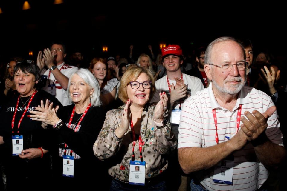 People attend the Conservative Political Action Conference (CPAC) in Orlando, Florida, U.S. February 24, 2022. REUTERS/Octavio Jones (REUTERS)