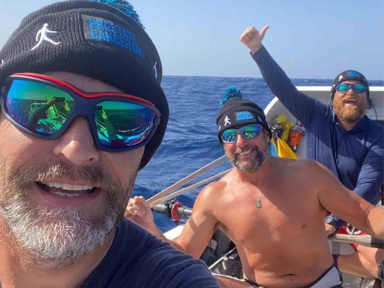 Three fathers make up the Ocean Dadventure team – Steve Wooley, 47, Neil Furminger, 58, and Matt Garman, 53