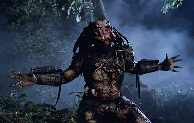 <b>Predator (1987) </b><br><br> After 'Rocky IV' a joke did the rounds in Hollywood screenwriter circles that the slugger from Philly would have to find an alien to beat up for a fifth film. So writers Jim and John Thomas wrote 'Predator': the ultimate testosterone-fuelled 80s action movie. The predator costume went through a variety of design changes right up to the beginning of filming, with Jean-Claude Van Damme at one stage inside the suit.