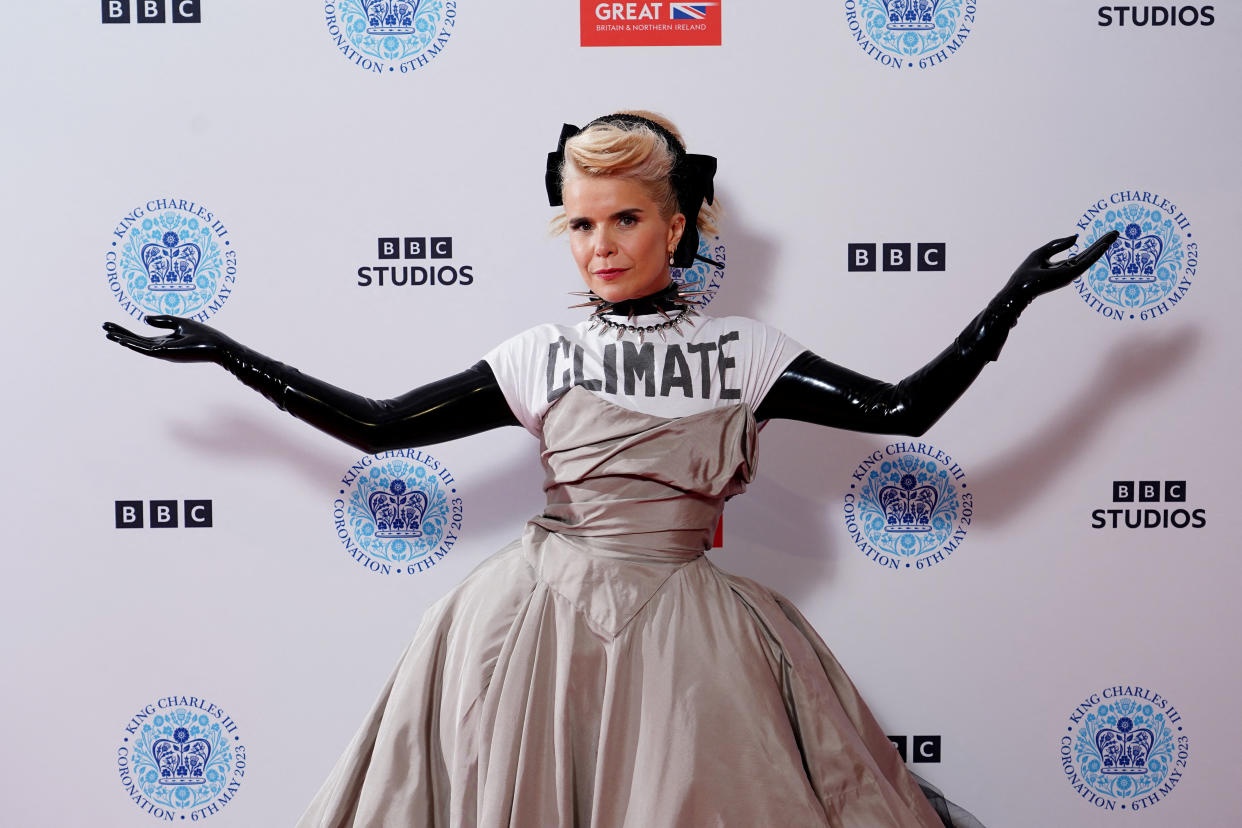 Paloma Faith backstage at the Coronation Concert held in the grounds of Windsor Castle, Berkshire, to celebrate the coronation of King Charles III and Queen Camilla. Picture date: Sunday May 7, 2023. Ian West/Pool via REUTERS