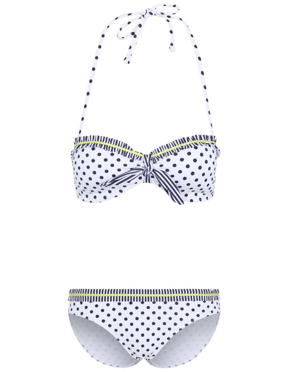 Polka dot bikini, £8, George at Asda