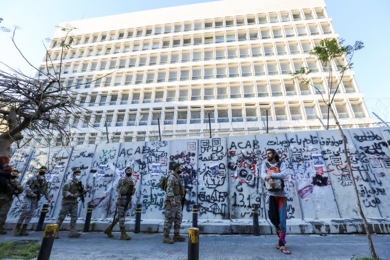 Protest against the fall in Lebanese pound currency and mounting economic hardships in Beirut