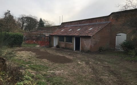 Mr Gawn is renovating his potting shed - Credit: Roger Gawn