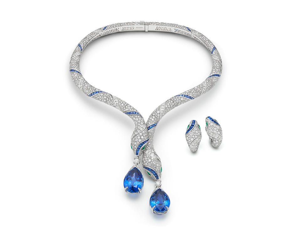 Bulgari’s Serpenti Sapphire Echo necklace.