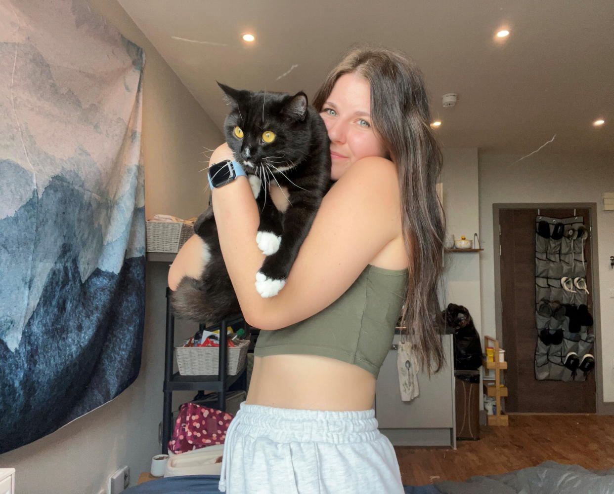 Katie Carr enlisted the help of a professional pet detective at a cost of nearly £900 to help find her missing cat. (Katie Carr/SWNS)

