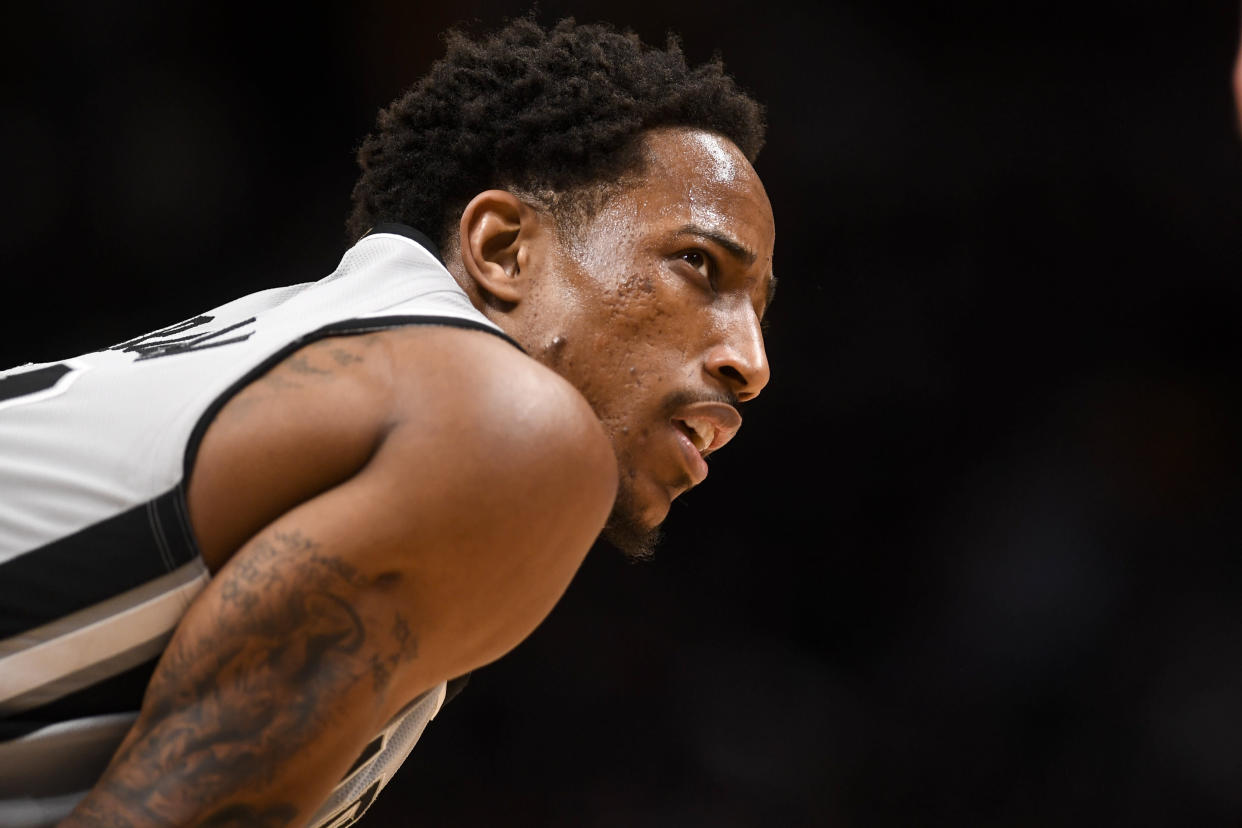 DeMar DeRozan called himself the "reason" for the Raptors success while dishing if he's pulling for his former team in the Finals. (Getty)