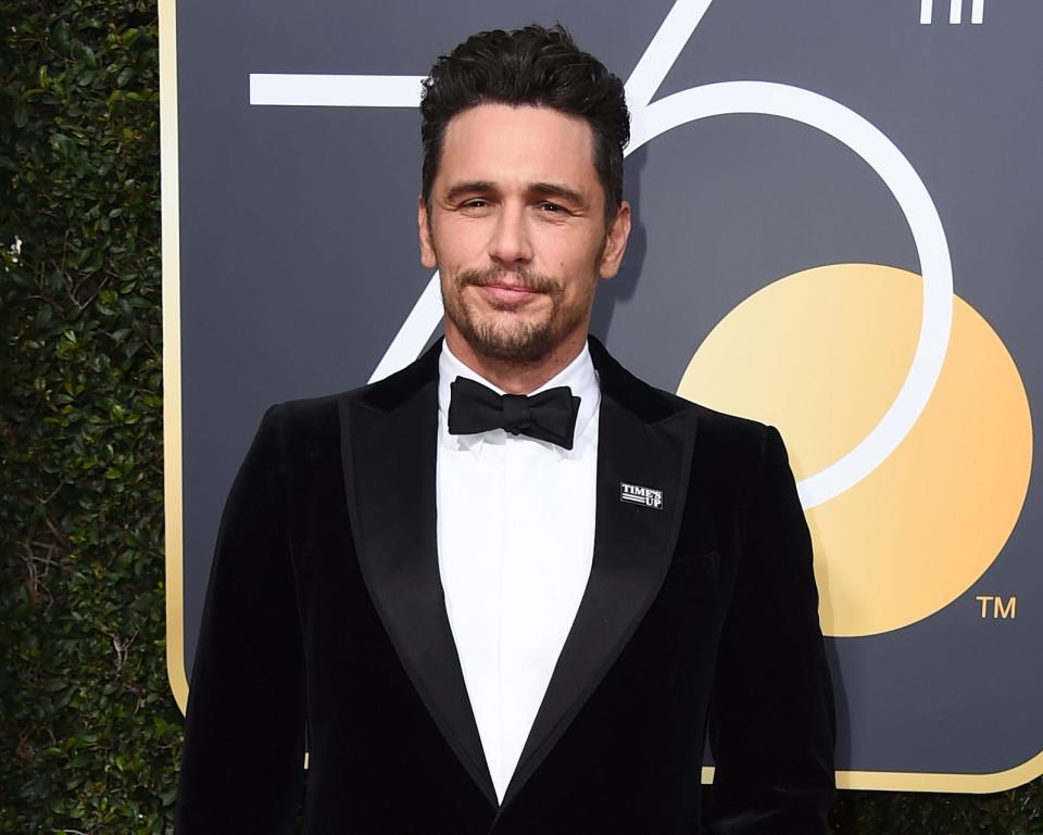 In this Jan. 7, 2018 file photo, James Franco arrives at the 75th annual Golden Globe Awards in Beverly Hills, California.