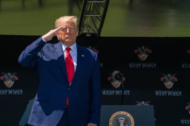 President Trump Speaks At West Point Graduation Ceremony