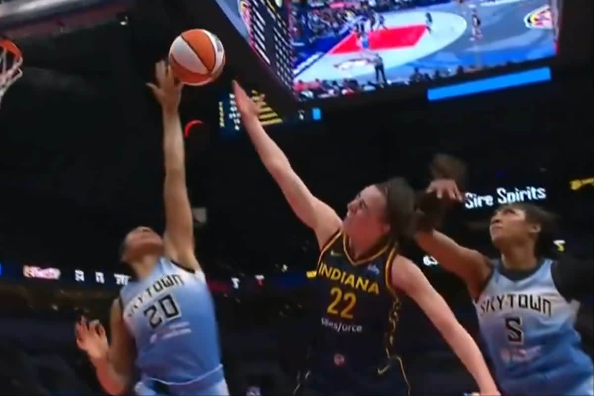 The rivalry between WNBA stars Caitlin Clark and Angel Reese fired up again on Sunday after another on-court dust up (CBS Sports/ WNBA)