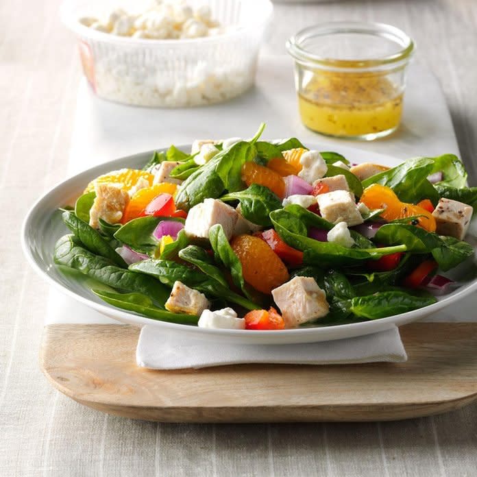 Orange Chicken Spinach Salad