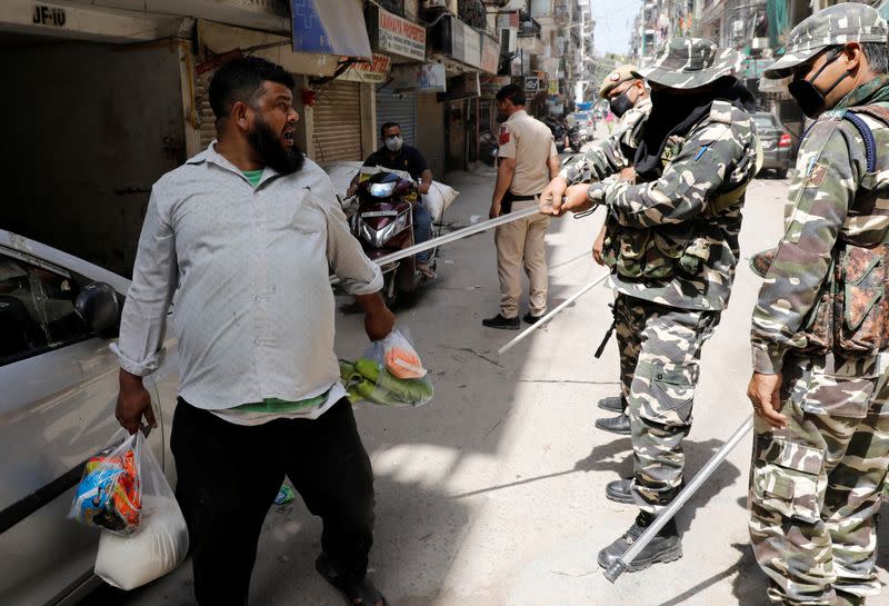 Lockdown amid a coronavirus disease (COVID-19) outbreak in New Delhi