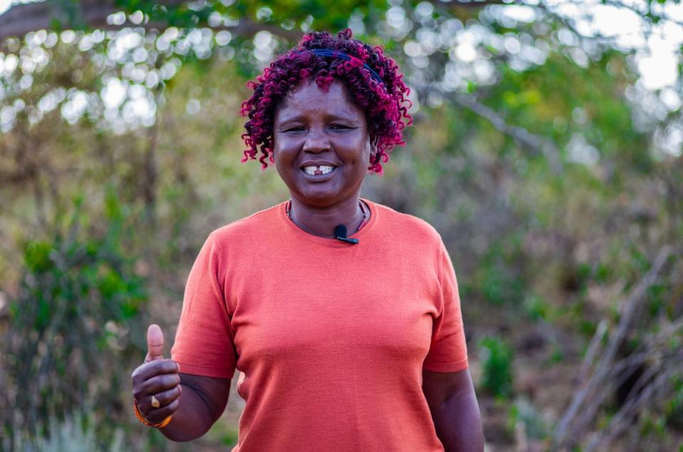 Jeniffer, 61, who was forced to marry at the age of 13, has been the driving force to influence women and girls in Tangulbei, to continue with education and resist child marriages (ActionAid UK)