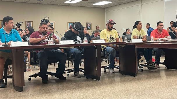 PHOTO: A listening session to hear from the families of victims in the Robb Elementary school shootings is held in Uvalde, Texas, Sept. 26, 2022. (Kate Holland for ABC News)