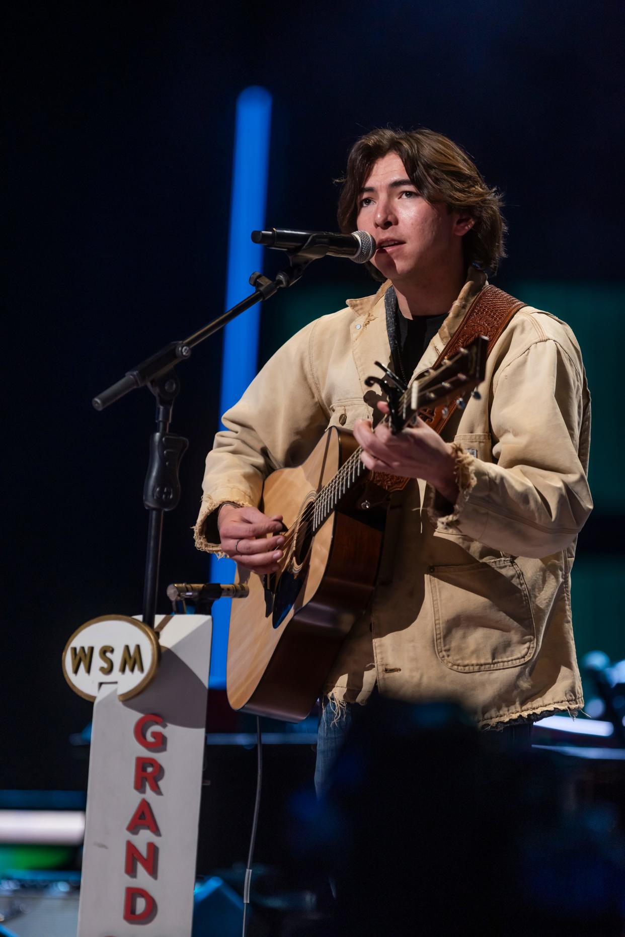 Wyatt Flores is shown during his Grand Ole Opry debut in Nashville Jan. 20. The rising country star released his new single, "Milwaukee," on Jan. 26.