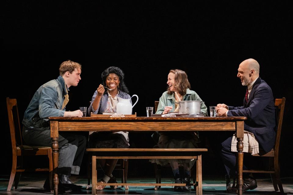 Ben Biggers, Sharaé Moultrie, Jennifer Blood and John Schiappa (left to right) in "Girl from The North Country.