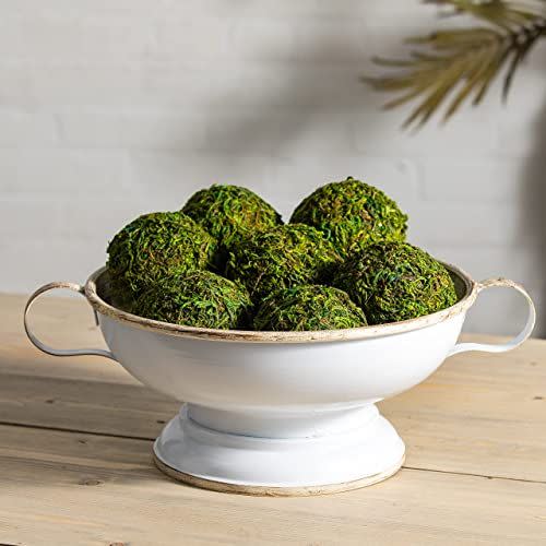 1) Decorative Green Moss Balls (Set of 6)