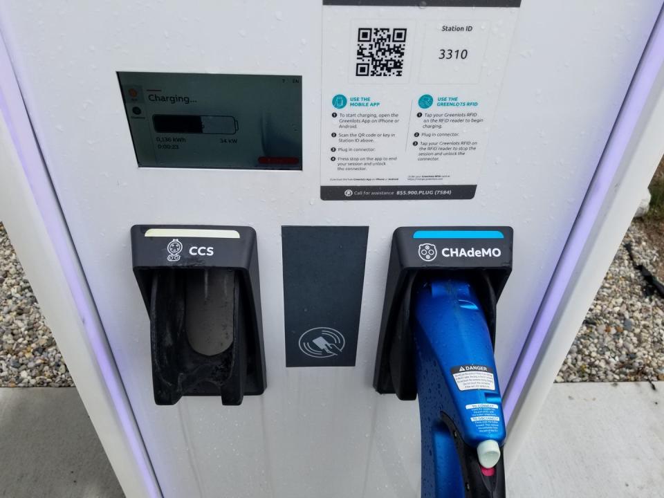 ccs and chademo dc fast chargers at dean arbour ford dealership in west branch michigan