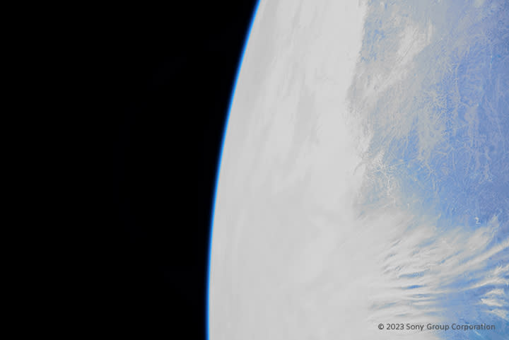 earth from the sony starsphere camera satellite