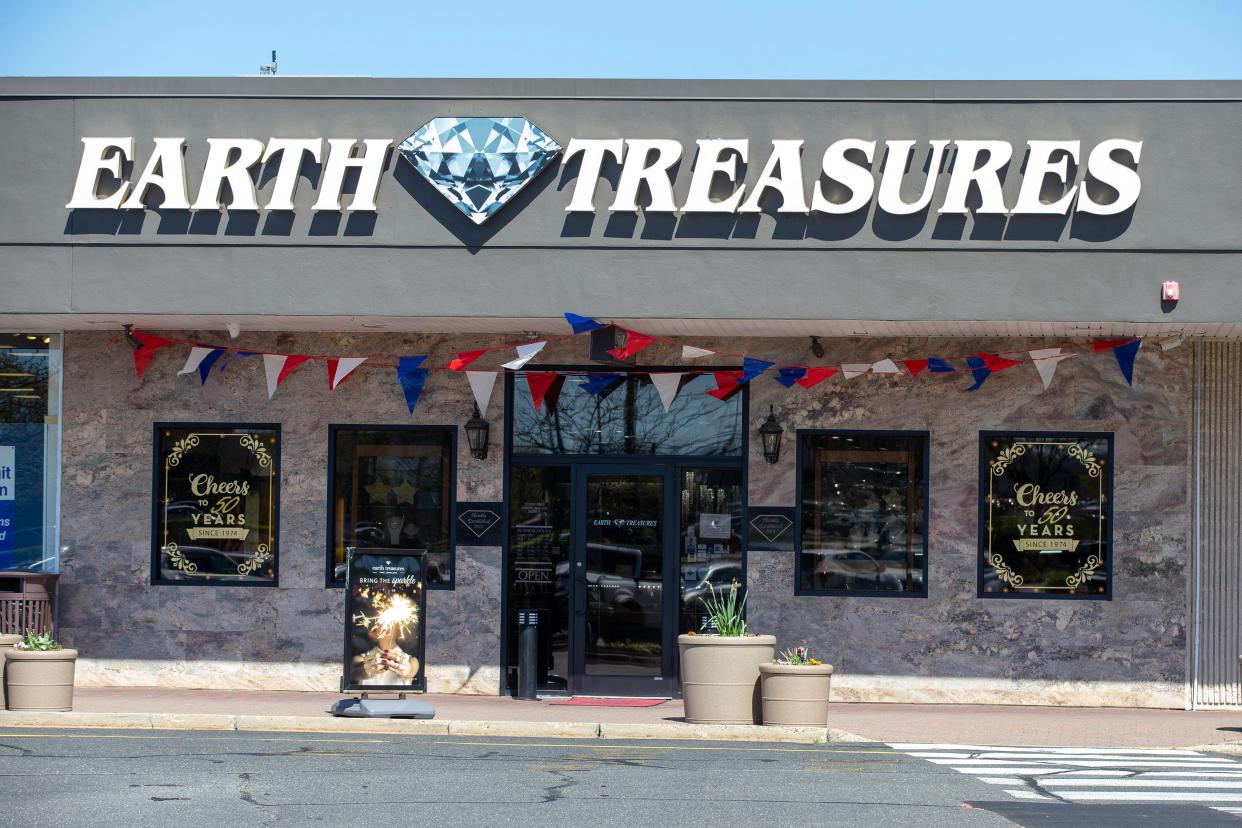 Exterior of Earth Treasures, a provider of fine jewelry celebrating its milestone 50th anniversary, in Eatontown, NJ Friday, April 25, 2024.