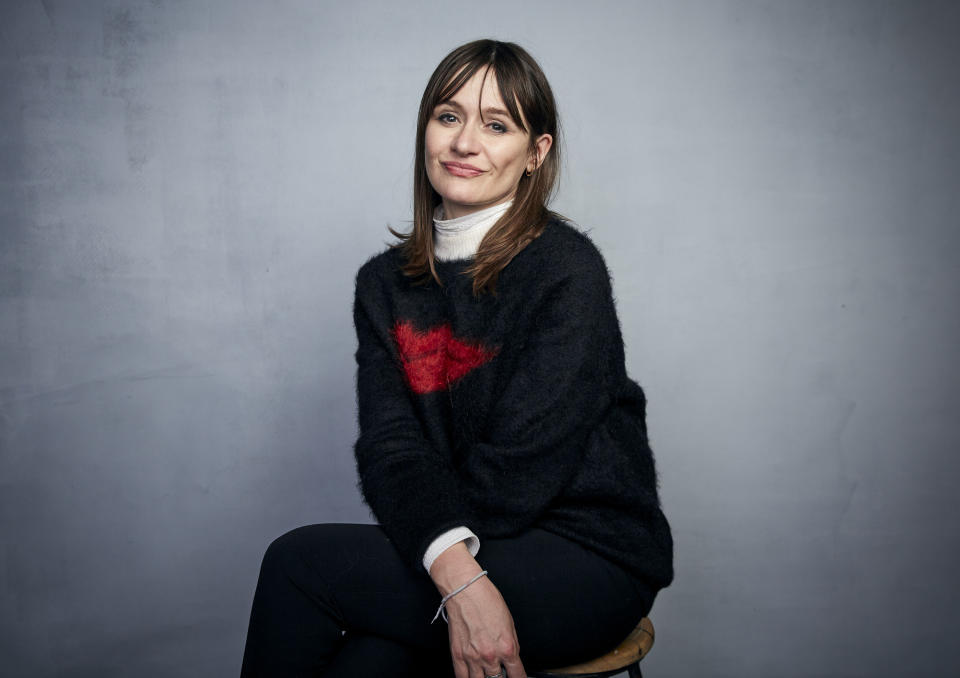 FILE - Emily Mortimer poses for a portrait to promote the film "Relic" during the Sundance Film Festival on Jan. 25, 2020, in Park City, Utah. Mortimer turns 49 on Oct. 6. (Photo by Taylor Jewell/Invision/AP, File)
