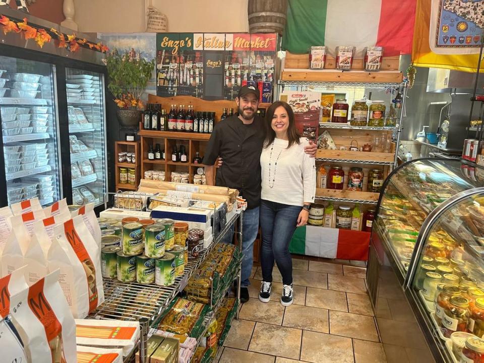 Enzo’s kitchen manager Billy Kontogiorgos and owner Rania Tigani.