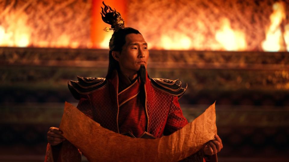 Daniel Dae Kim as Fire Lord Ozai in Avatar: The Last Airbender.