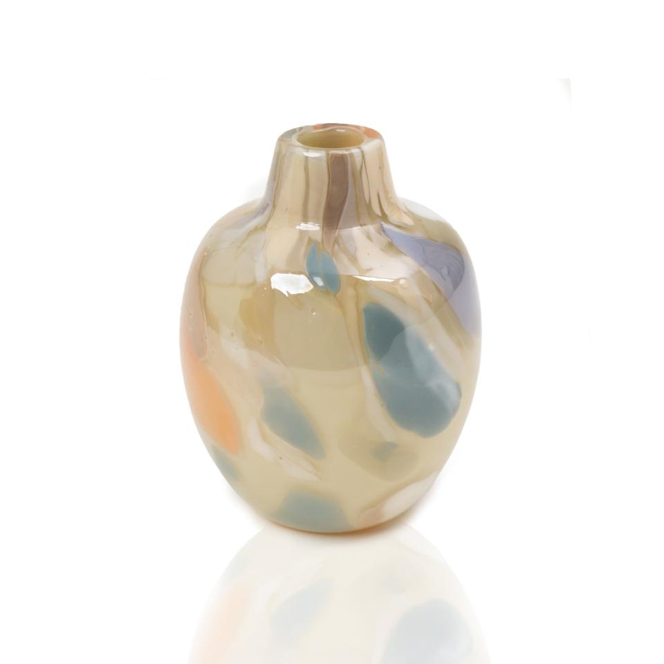 15) Natural Confetti Glass Vase