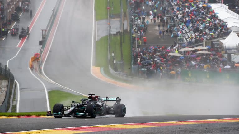 Lewis Hamilton en el circuito de Spa-Francorchamps, uno de los más veloces