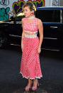 <p>Miley Cyrus isn't just a well-known wacky dresser, she's also a country girl through and through (what, you forgot about "Hoedown Throwdown"?). And the singer's two greatest passions finally found a way to join forces in this tablecloth-inspired getup.</p>