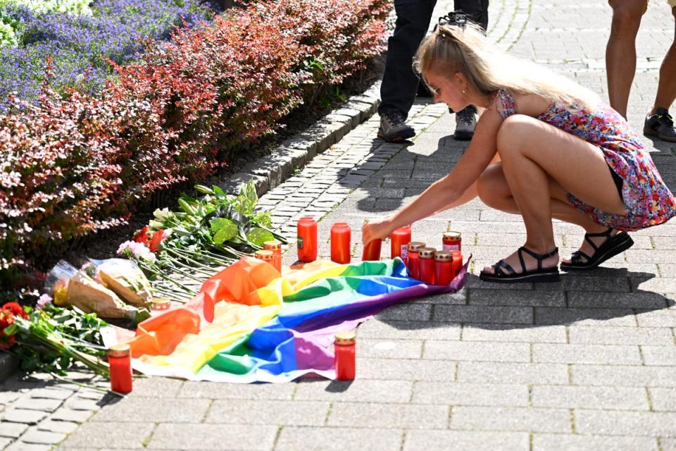 Tributes have been laid near the site of the attack (afp/AFP via Getty Images)