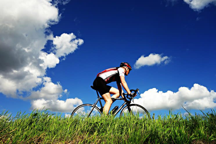 Man on bicycle