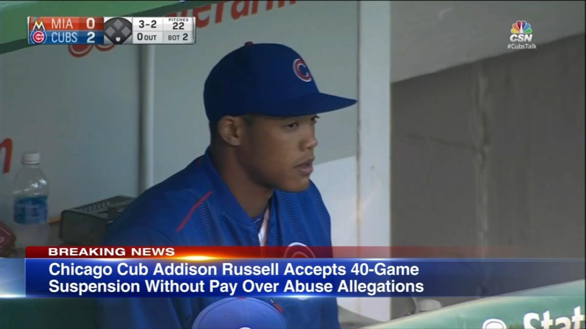 Addison Russell has accepted a 40-game suspension by MLB - Bleed