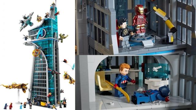 MOC Super Hero Movie Avengers Tower Bricks Toy