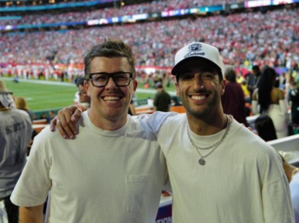 Ricciardo attended Super Bowl LVII in Arizona in February (Instagram – @danielricciardo)