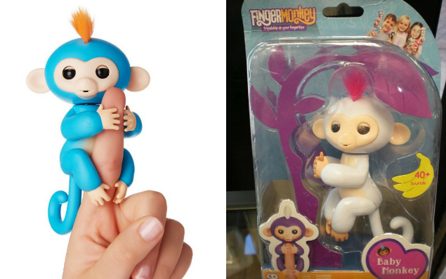 Parents have been warned about potentially dangerous counterfeit toys - one here is pictured on the right - Trading Standards