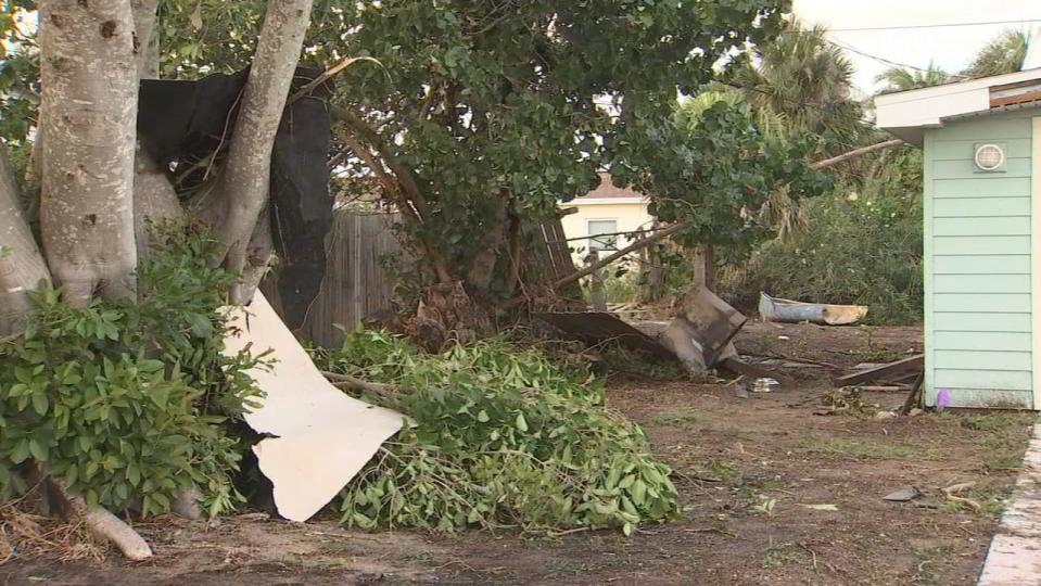 Some Brevard County residents are cleaning up storm damage after a possible tornado came through their neighborhood Wednesday evening.