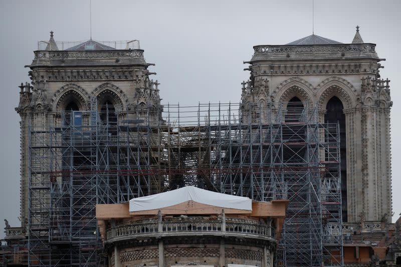 General view of the Notre Dame Cathedral in Paris