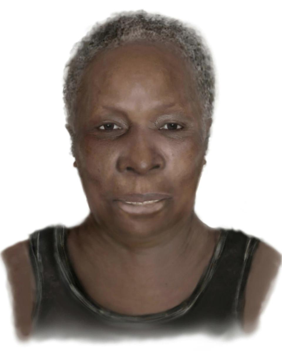 Peel police have released this composite sketch of a woman whose body was found on the shores of Lake Ontario in Mississauga on March 25. Police have been unable to identify her. (Submitted by Peel Regional Police - image credit)